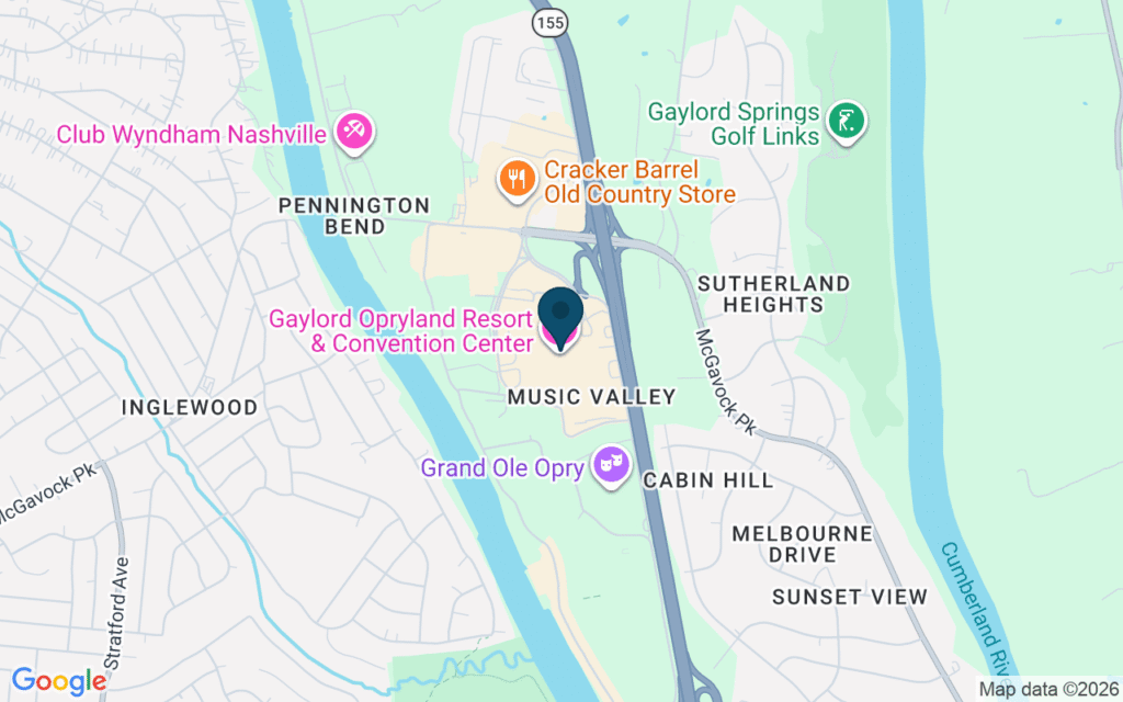 Map of Gaylord Opryland Resort & Convention Center